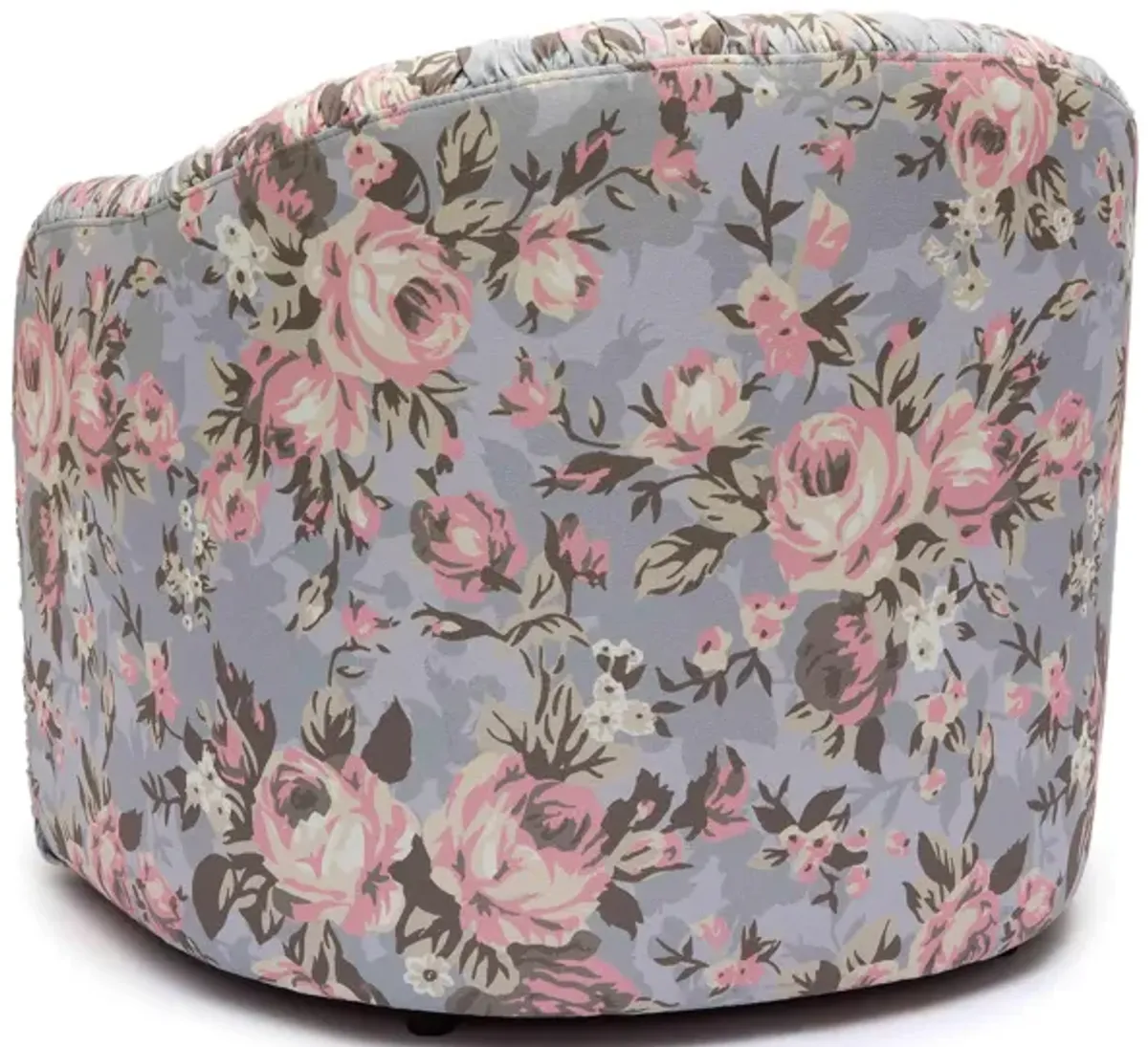 Pamela Spring Floral Print Tasseled Lounge Chair