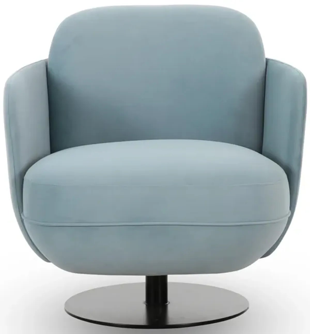 Solange Blue Shadow Velvet Swivel Chair