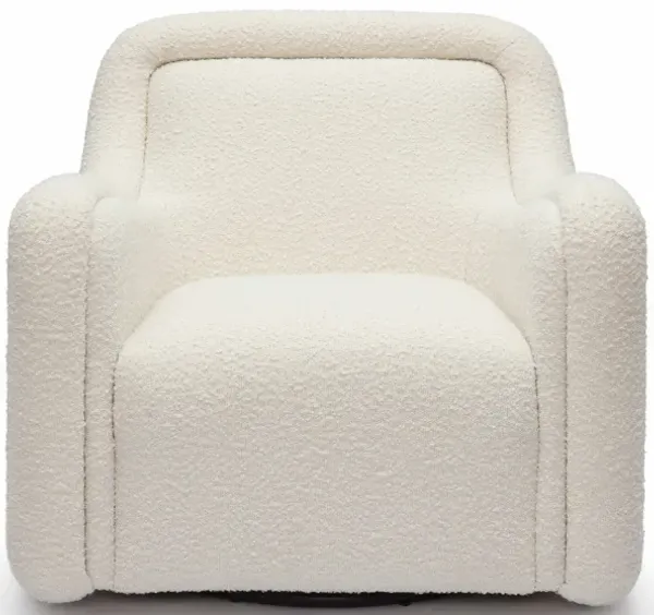 Charli Cream Boucle Swivel Chair