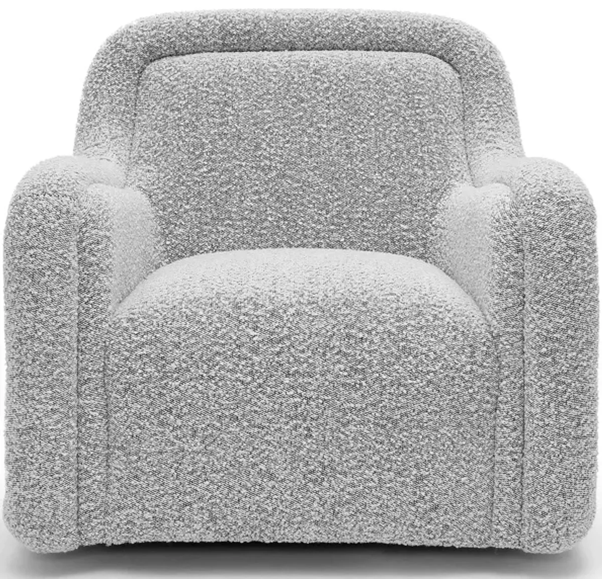 Charli Grey Boucle Swivel Chair