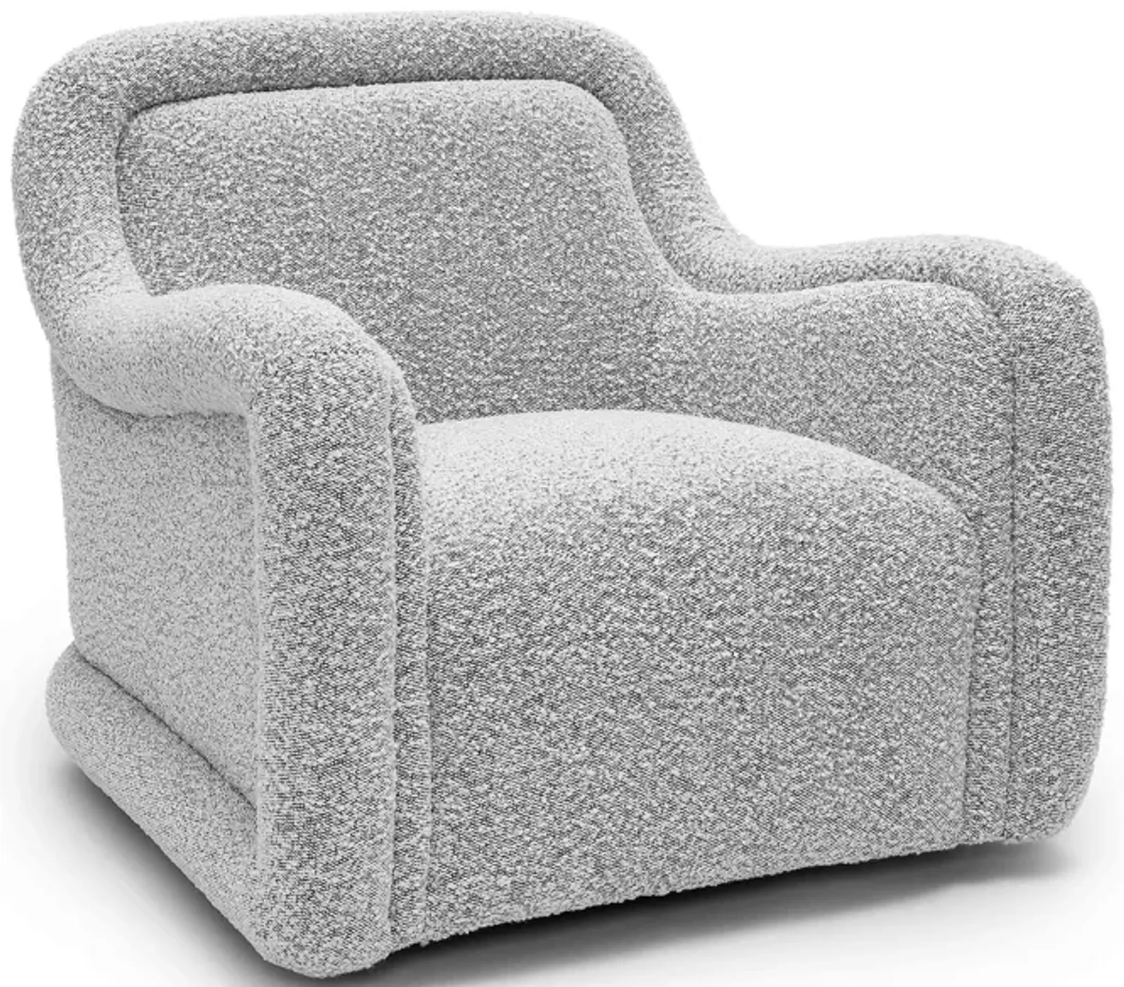 Charli Grey Boucle Swivel Chair