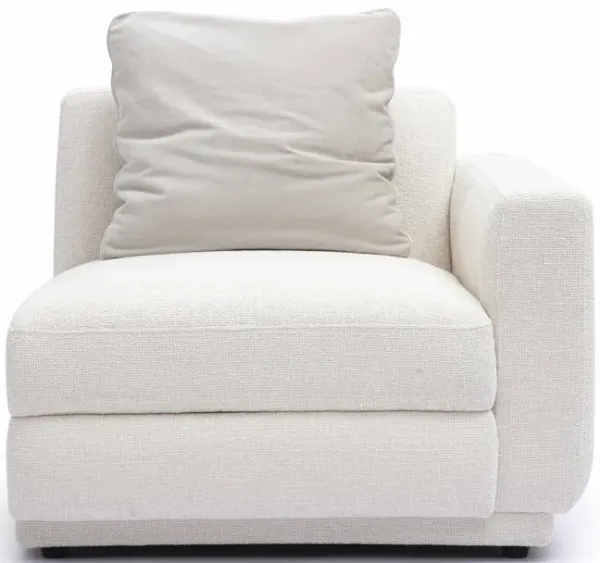 Perry Cream Chenille Modular RAF Corner Chair