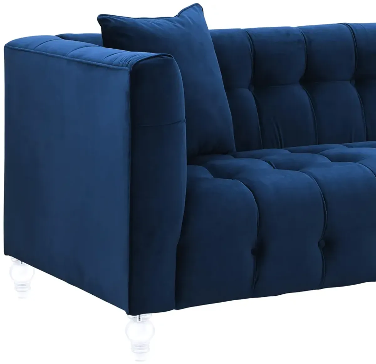 Bea Navy Velvet Sofa