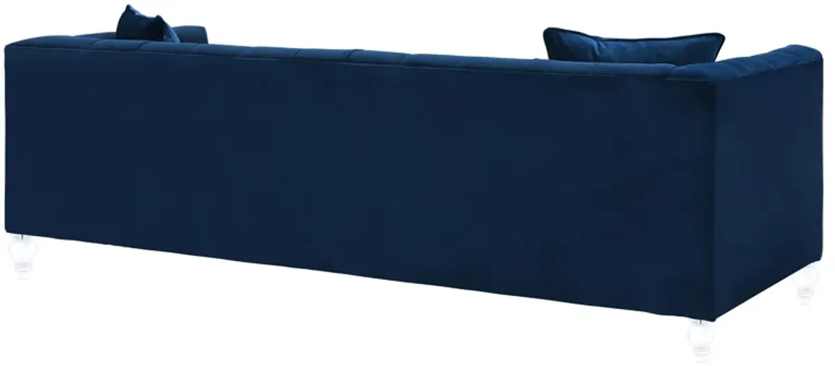 Bea Navy Velvet Sofa