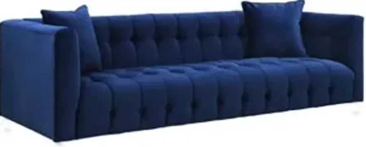Bea Navy Velvet Sofa