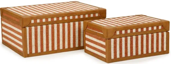 Kora Terracotta Cotton Jute Designer Jewelry Box Set