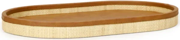 Hakiri Natural Raffia Large Designer Storage Tray