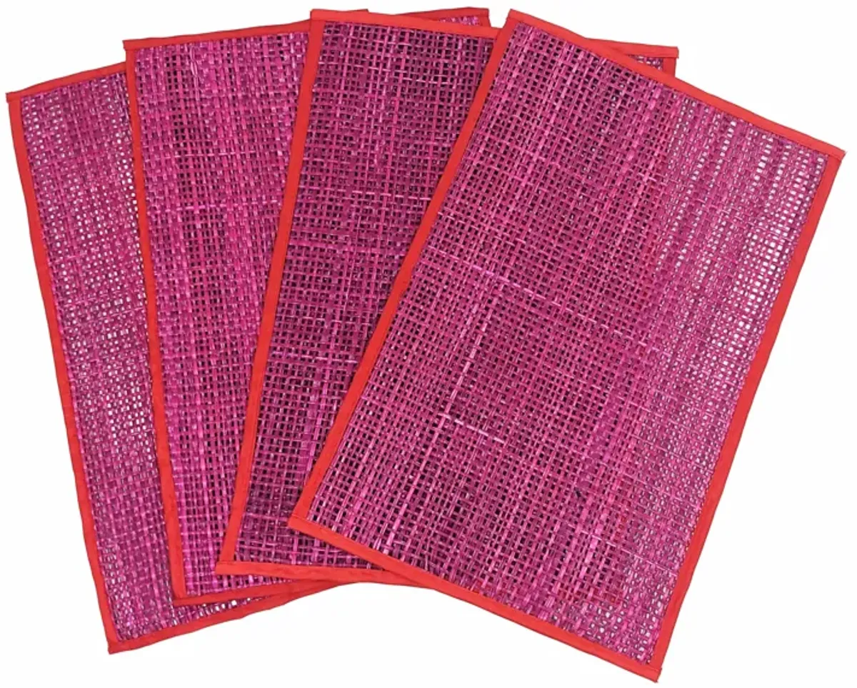 Peele Pink Seagrass Placemat - Set of 4