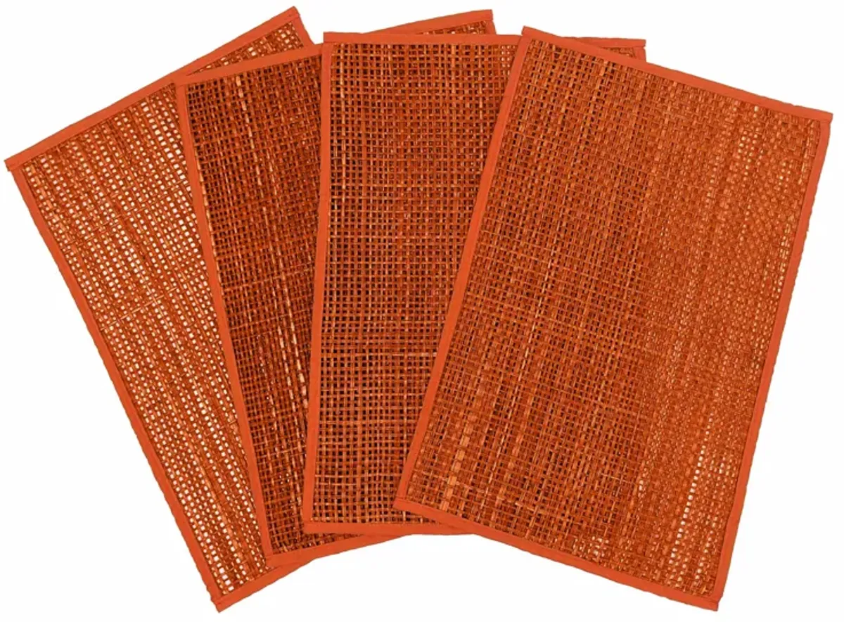 Peele Terracotta Seagrass Placemat - Set of 4