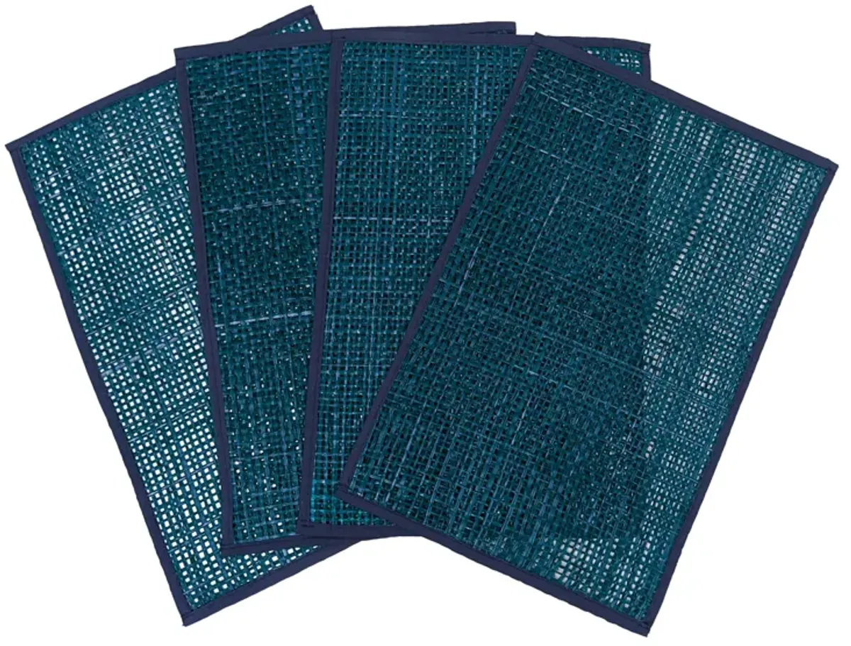 Peele Blue Seagrass Placemat - Set of 4