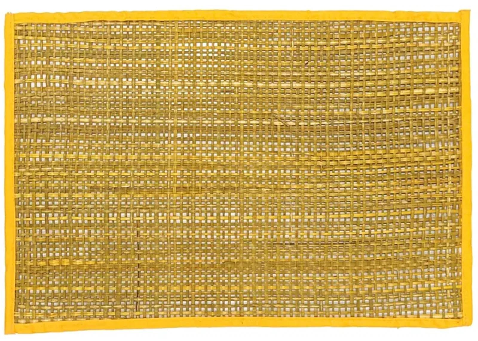 Peele Yellow Seagrass Placemats - Set of 4