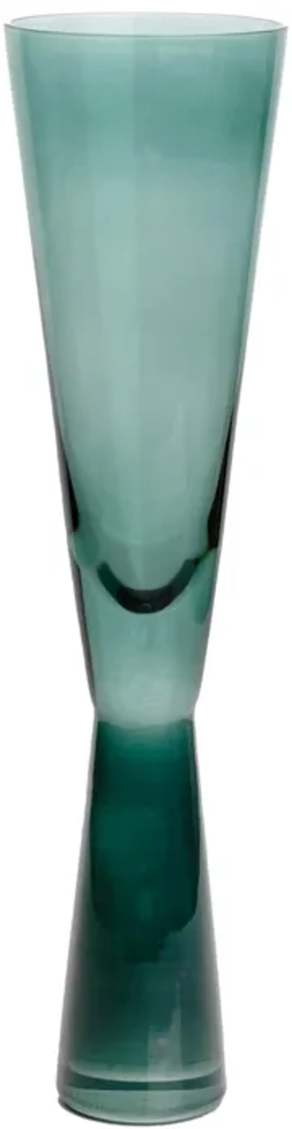 Flute Green Champagne Glasses - Set of 4