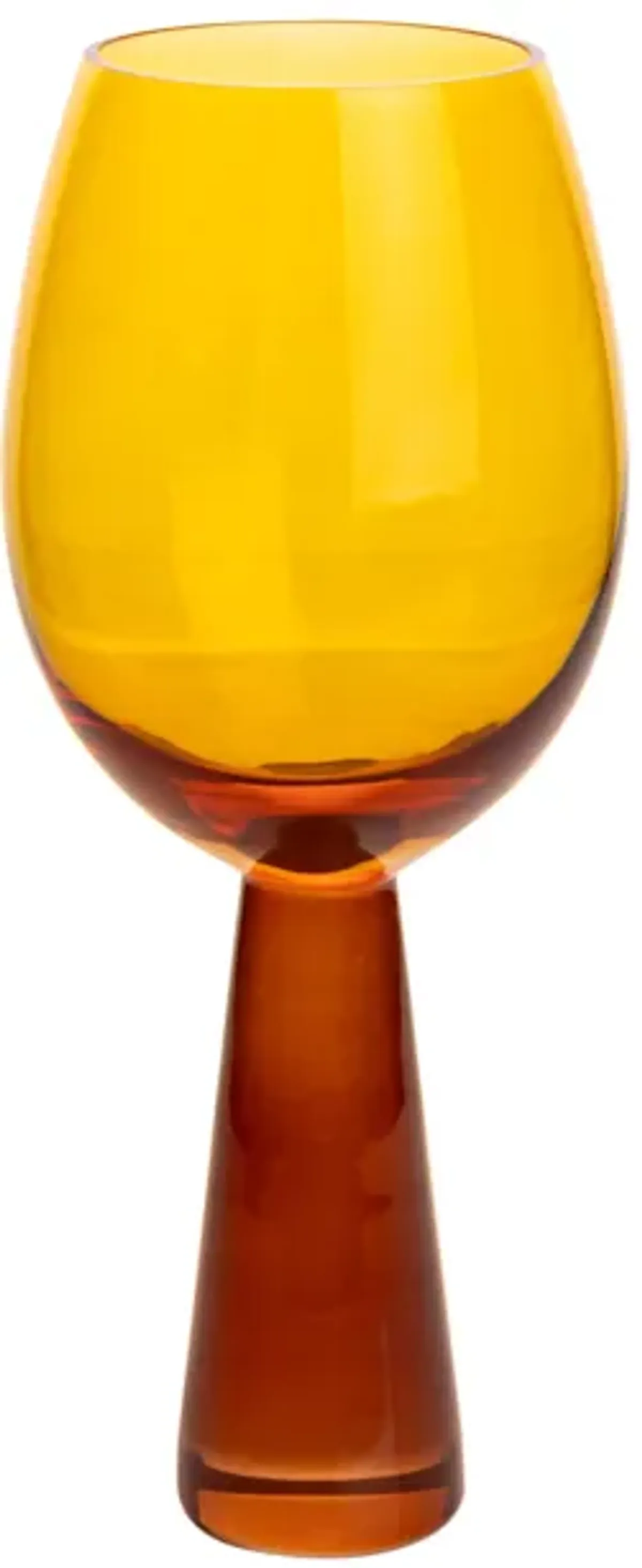 Rose Amber Wine Glasses - Set of 4