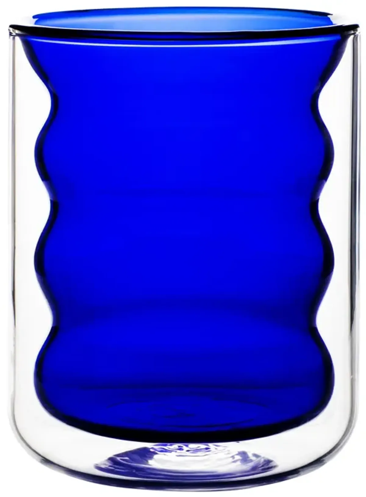 Waves Blue Water Glass - Set of 4