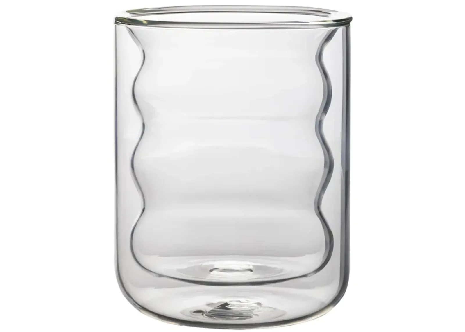 Waves Clear Water Glass - Set of 4