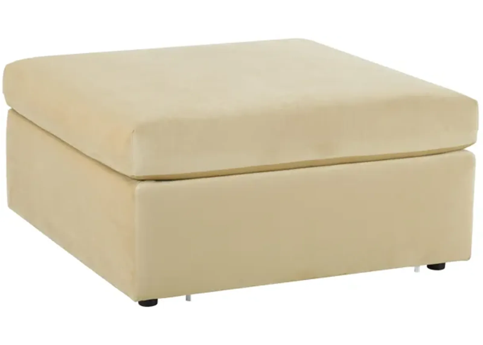 Jessie Champagne Velvet Modular Ottoman