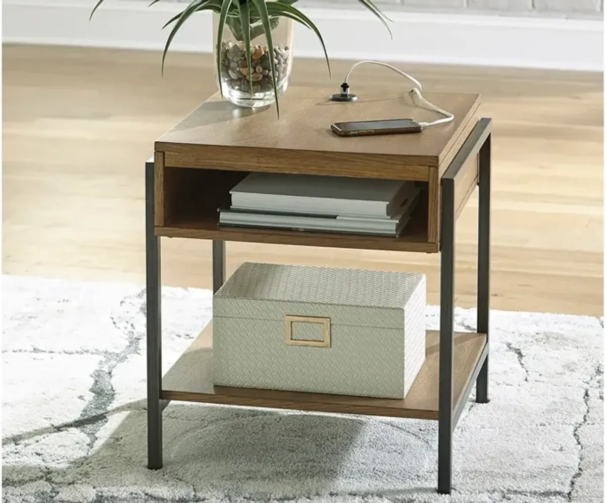 Friendly Rectangular End Table