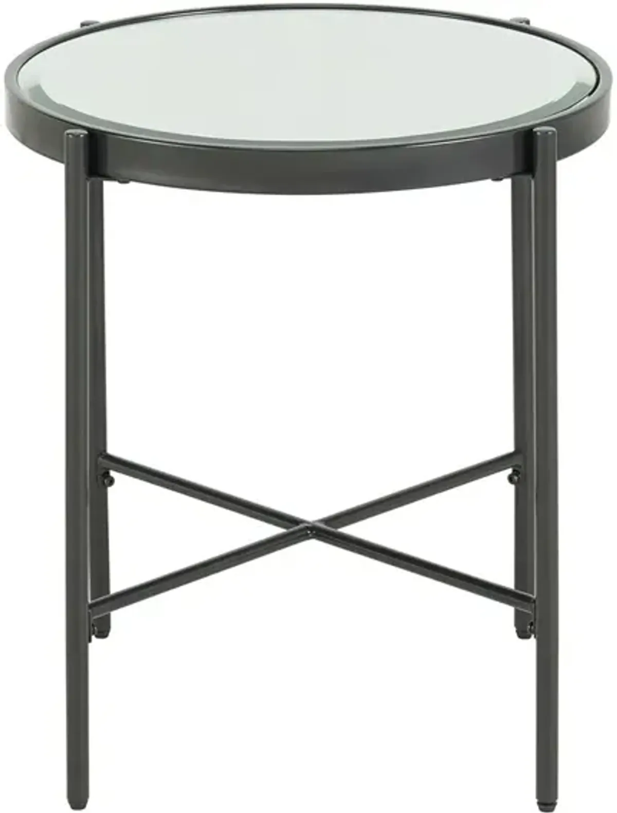 Vincent End Table W/ Glass Top