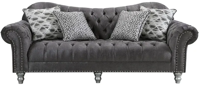 Claire Charcoal Sofa by The RoomPlace