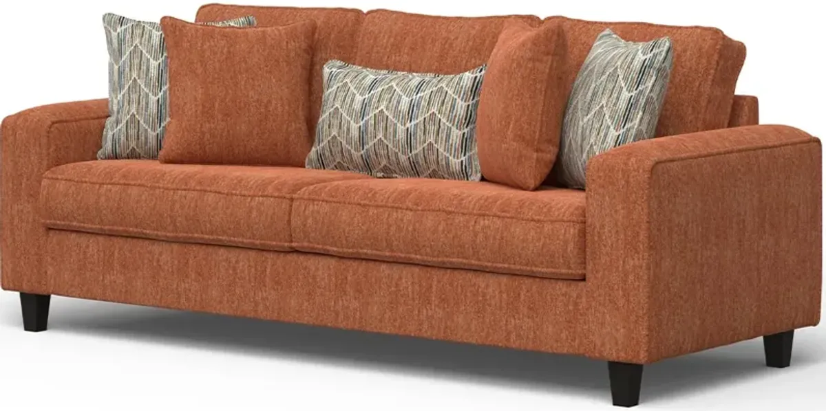 Gabriela Orange Sofa