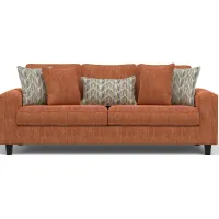 Gabriela Orange Sofa