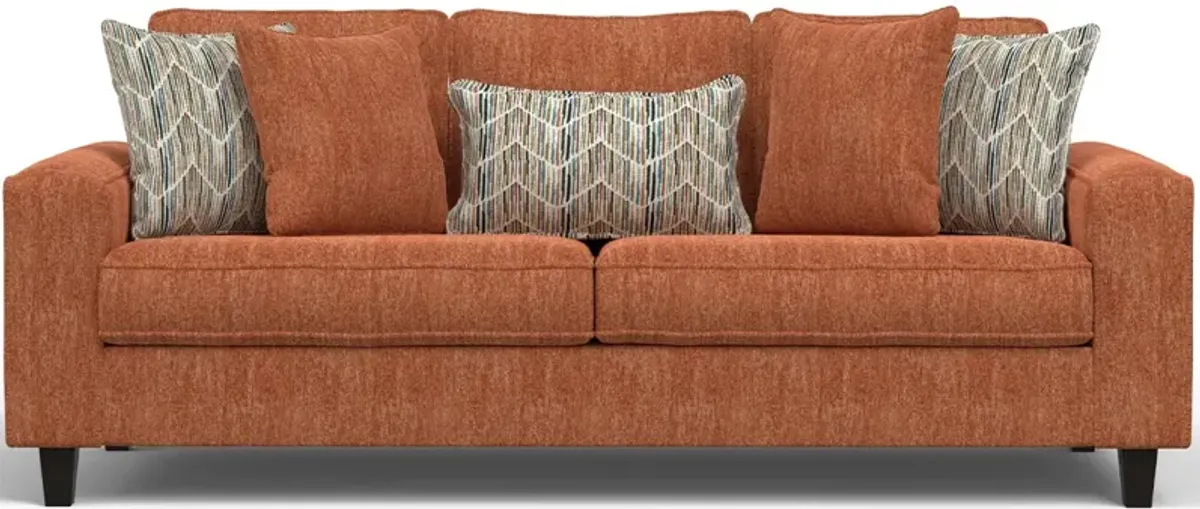 Gabriela Orange Sofa