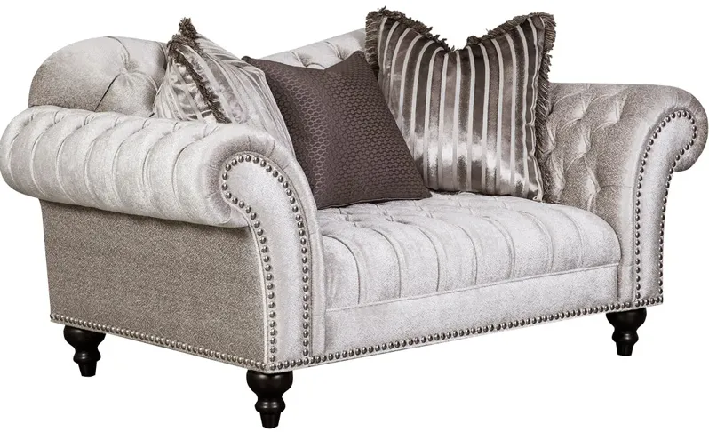 Mirage Silver Loveseat