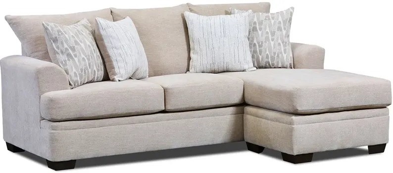 Emilia Beige Sofa W/ Reversible Chaise