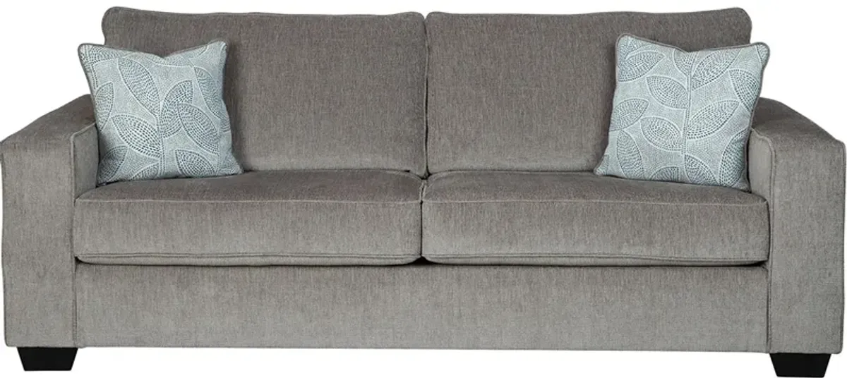 Cypress Gray Queen Sleeper Sofa W/ Memory Foam Mattress