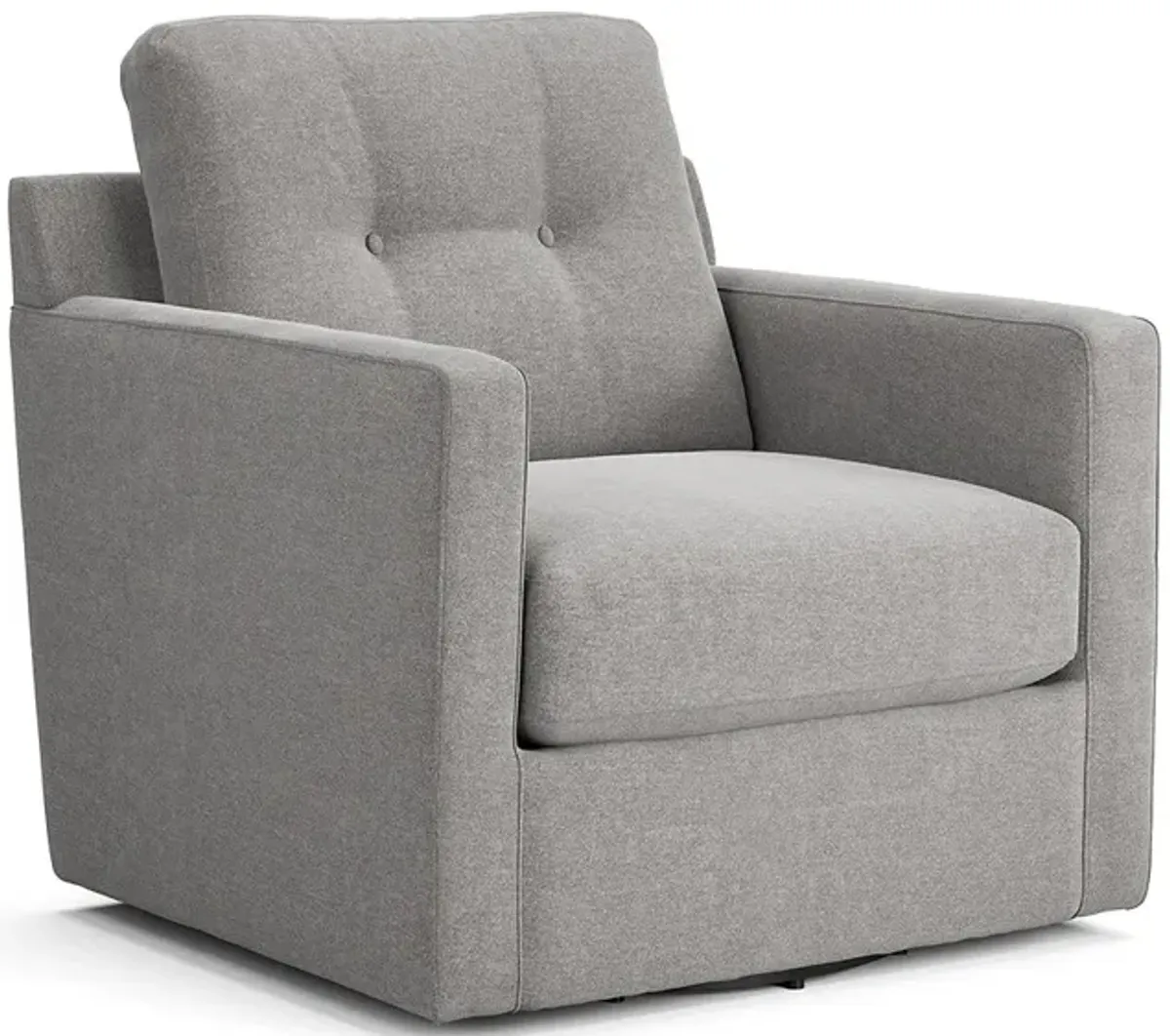 ModularOne Gray Accent Swivel Chair By Drew & Jonathan