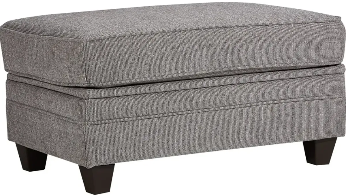 Dante Light Gray Storage Ottoman