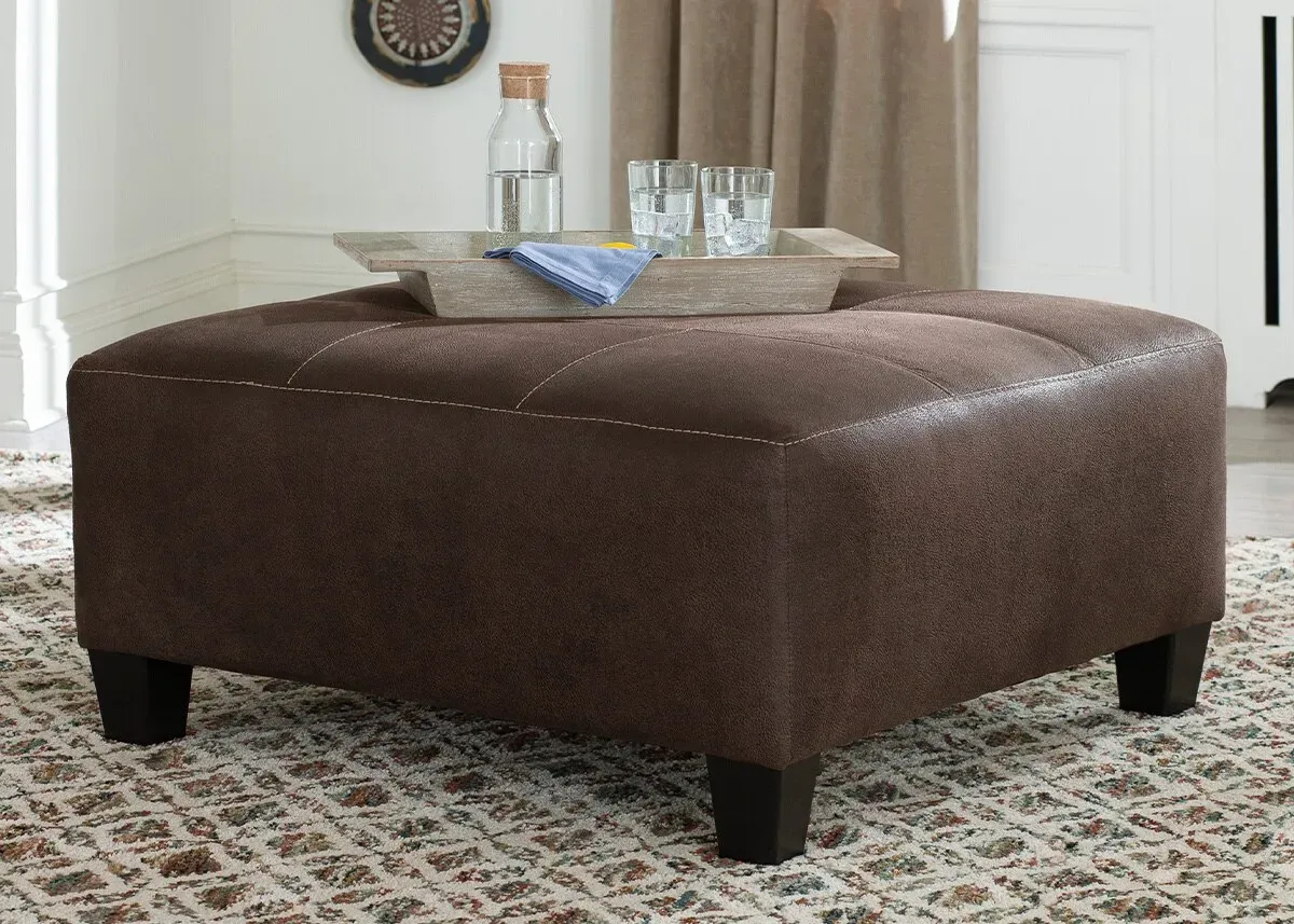 Maywood Brown Cocktail Ottoman