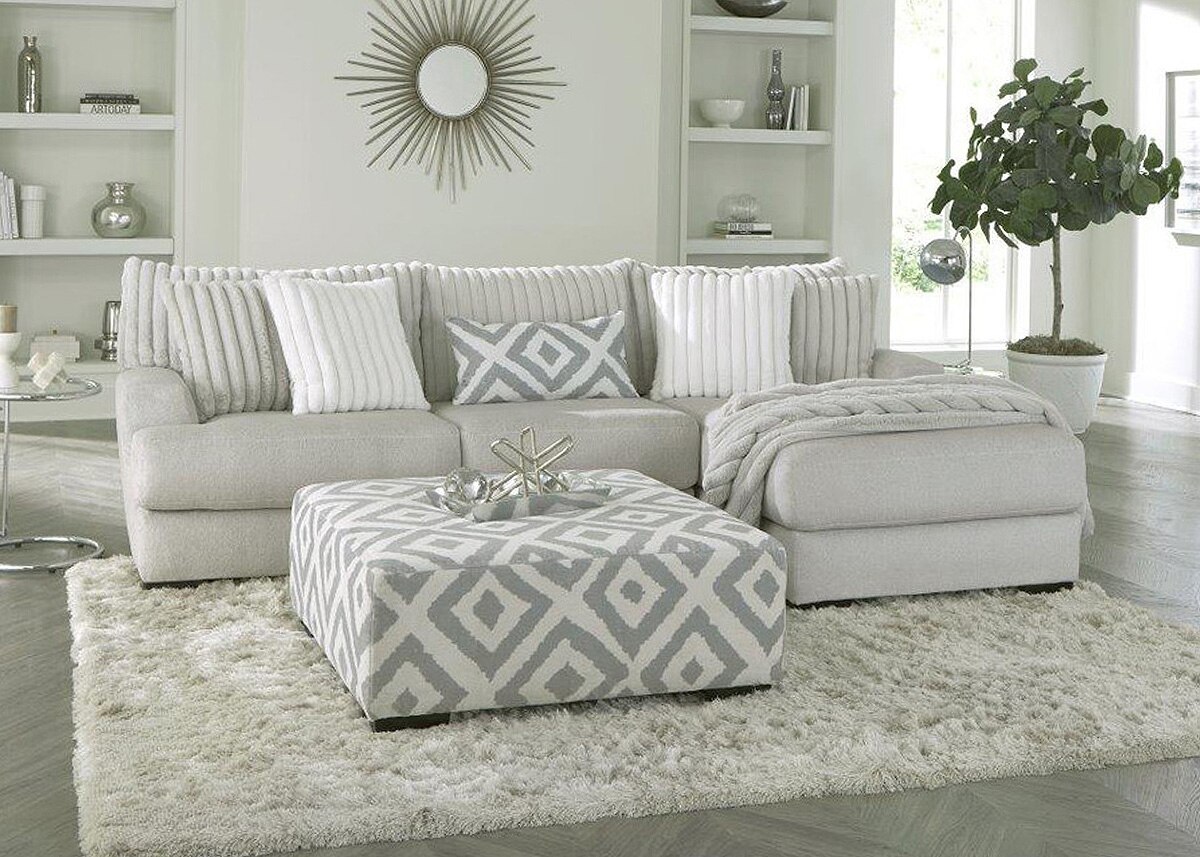 Rupa Gray Cocktail Ottoman