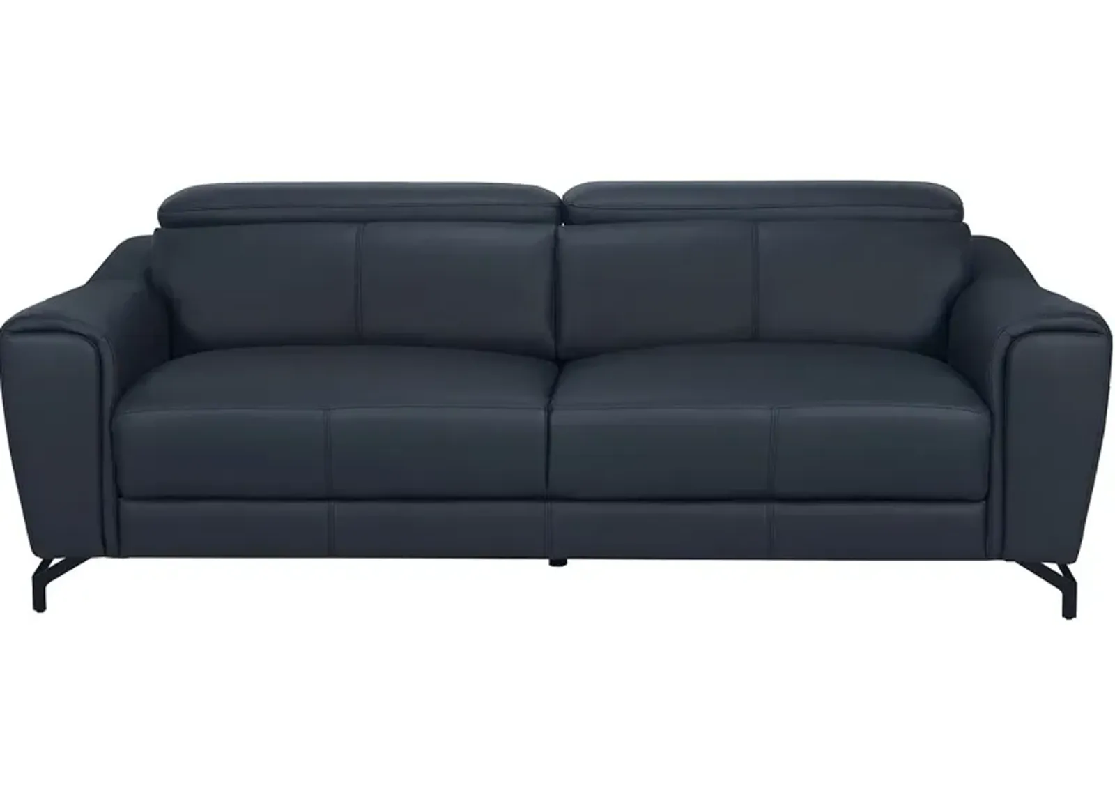 Jecht Leather Sofa W/ Adjustable Headrests