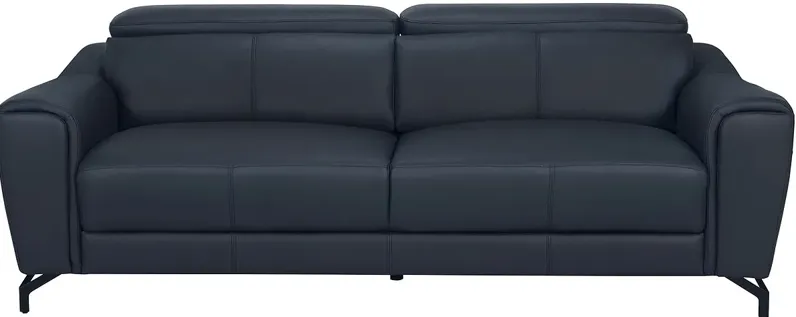 Jecht Leather Sofa W/ Adjustable Headrests