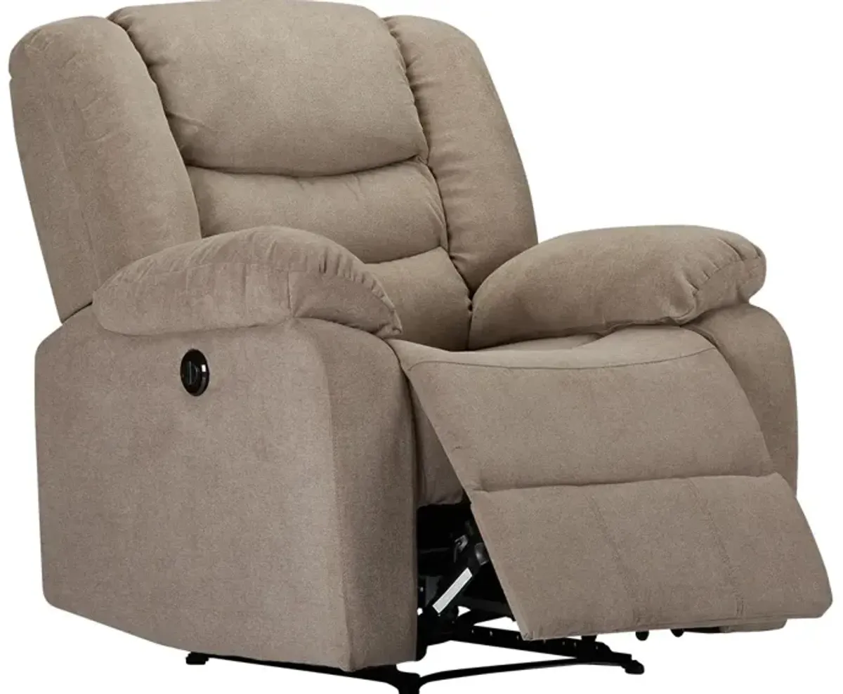 Infinity Taupe Power Recliner