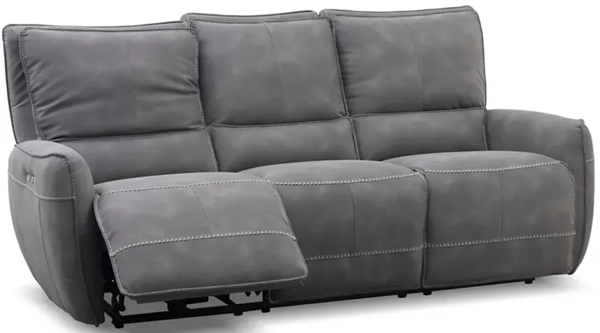 Boswell Fabric Power Reclining Sofa W/ Power Headrests