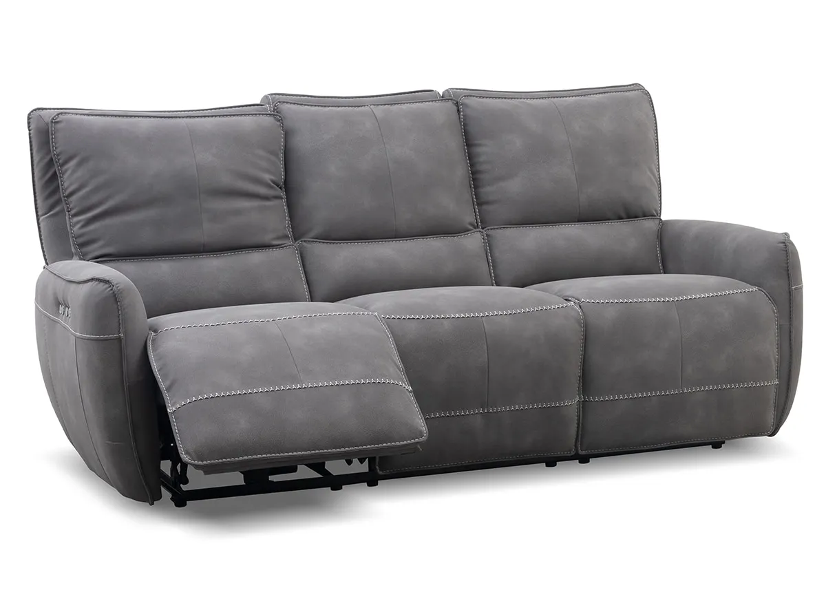 Boswell Fabric Power Reclining Sofa W/ Power Headrests