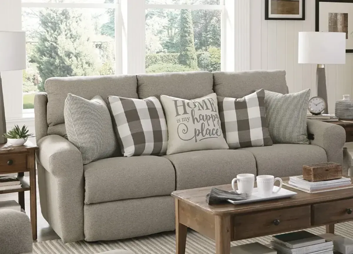 Jenner Gray Power Reclining Sofa