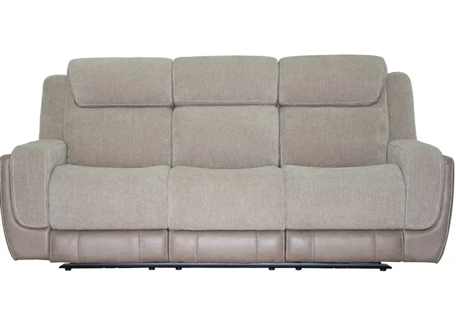 Devon Tan Zero Gravity Power Reclining Sofa W/ Power Headrests