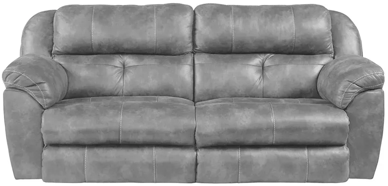 Gazelle Steel Power Reclining Sofa w/Power Headrest