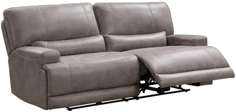 Bowery Beige Fabric Power Reclining Sofa