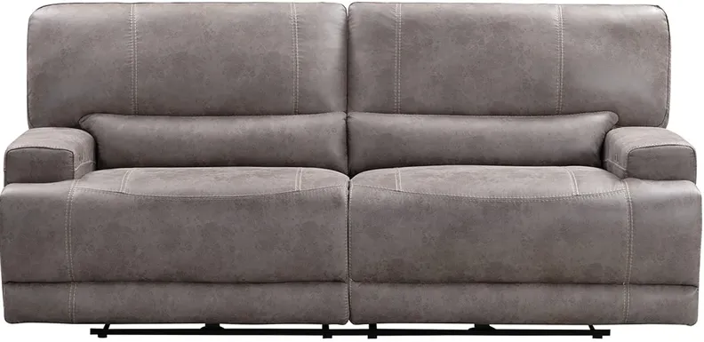 Bowery Beige Fabric Power Reclining Sofa