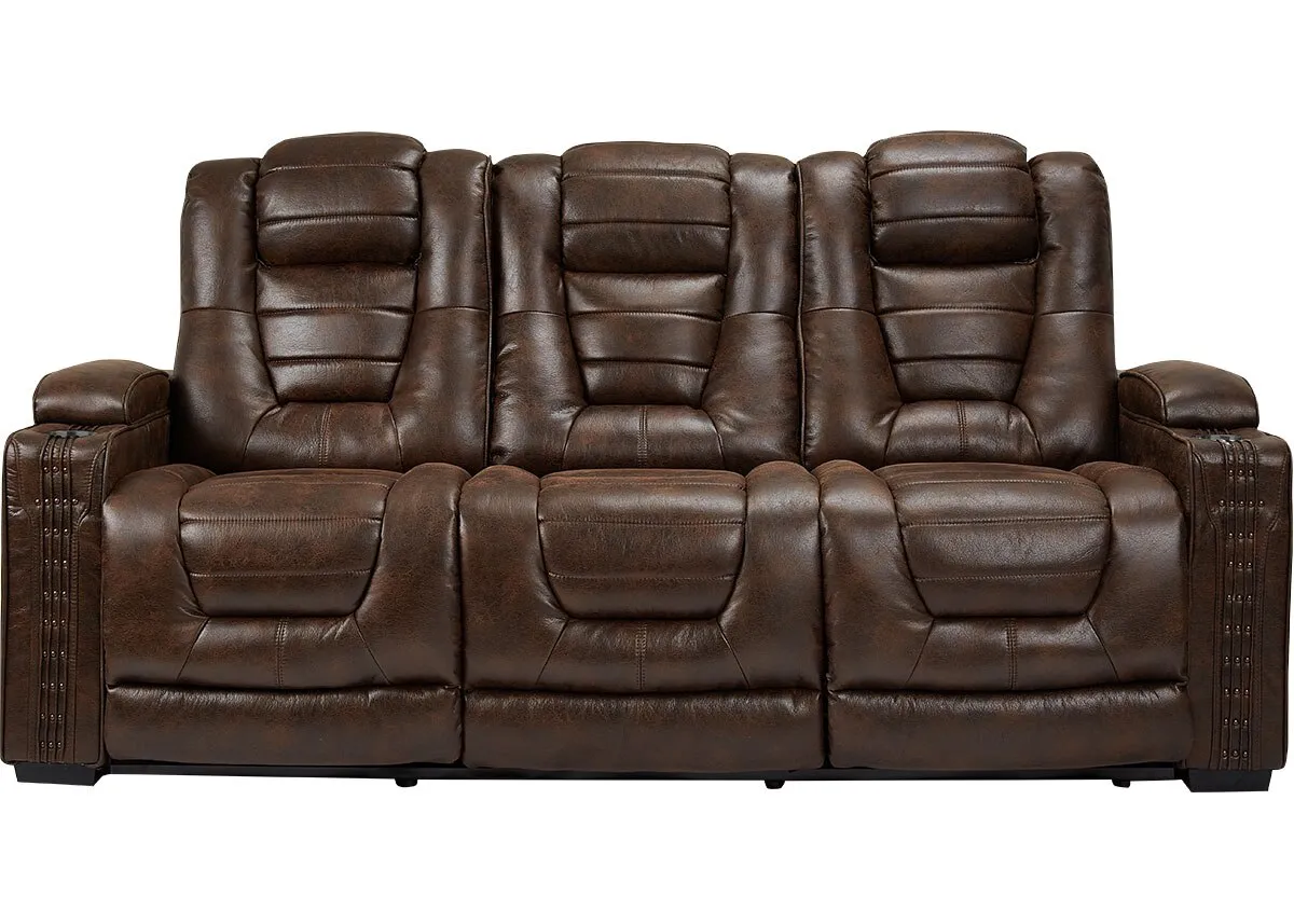 Gibson II Power Reclining Sofa W/ Power Headrests by The RoomPlace
