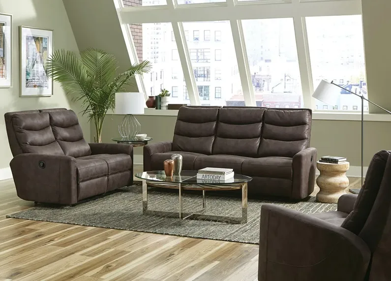 Schroder Brown Reclining Sofa