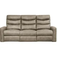 Schroder Beige Reclining Sofa