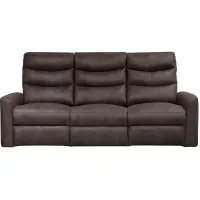 Schroder Brown Power Sofa