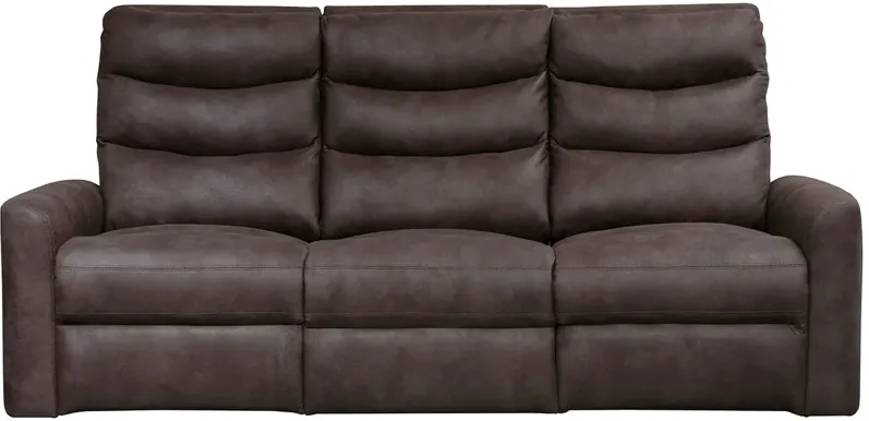 Schroder Brown Power Sofa