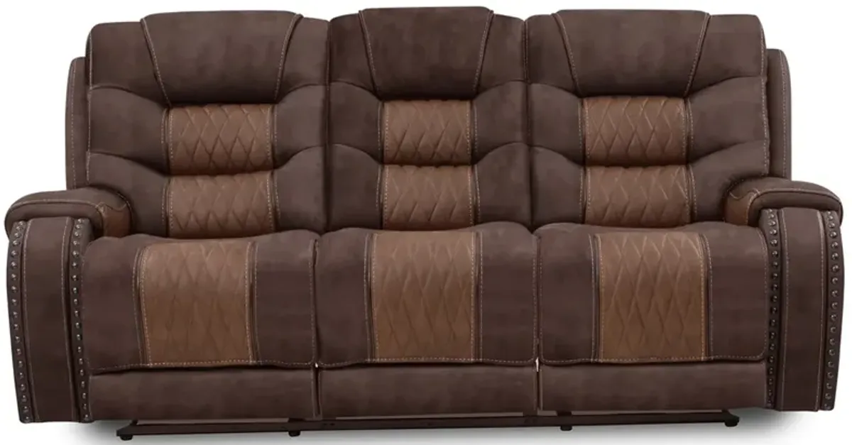 Durango Brown Power Reclining Sofa W/ Power Headrests