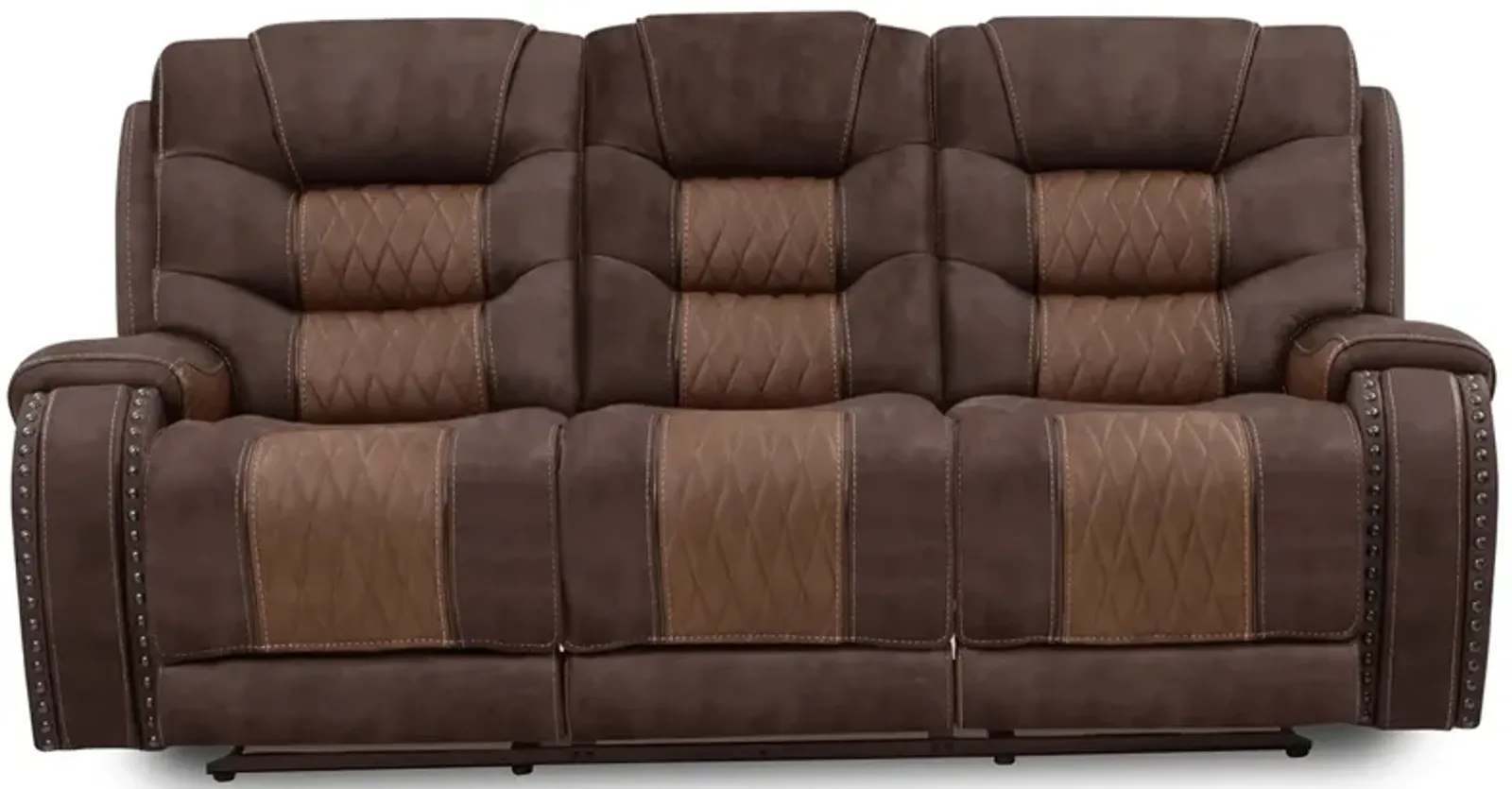 Durango Brown Power Reclining Sofa W/ Power Headrests